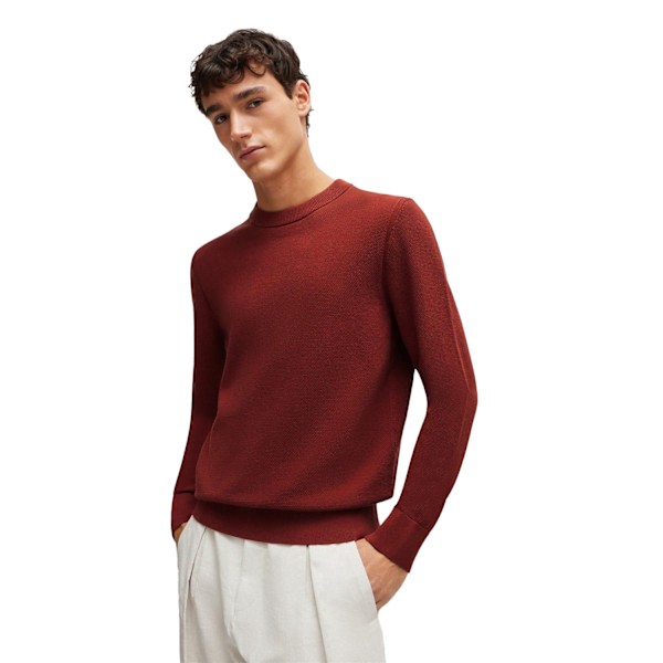 Boss Herr Ecaio-P Crew Neck Sweatshirt XXL Brun Brown XXL