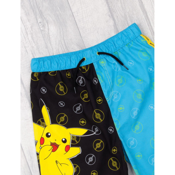 Pokemon Boys Pikachu Pokeball simshorts 10-11 år blå/svart Blue/Black/Yellow 10-11 Years