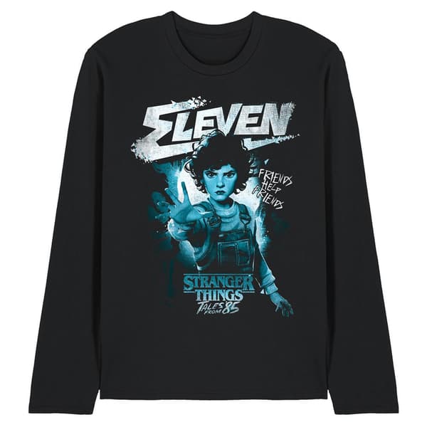 Stranger Things: Tales from ´85 Unisex Vuxen Eleven Långärmad Black M