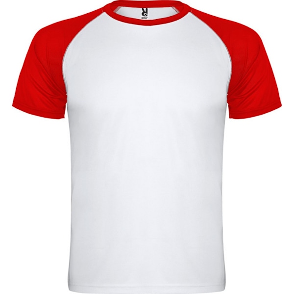 Roly Unisex Indianapolis T-shirt med korta ärmar för sport, 3XL Red 3XL
