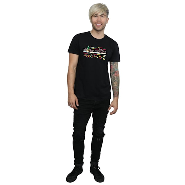 Elf Herr Candy Cane Forest T-shirt XL Svart Black XL