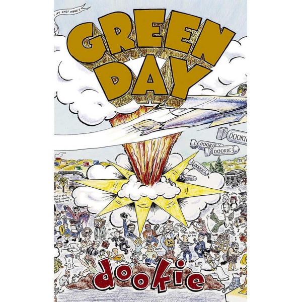 Green Day Dookie Textilaffisch One Size Flerfärgad Multicoloured One Size