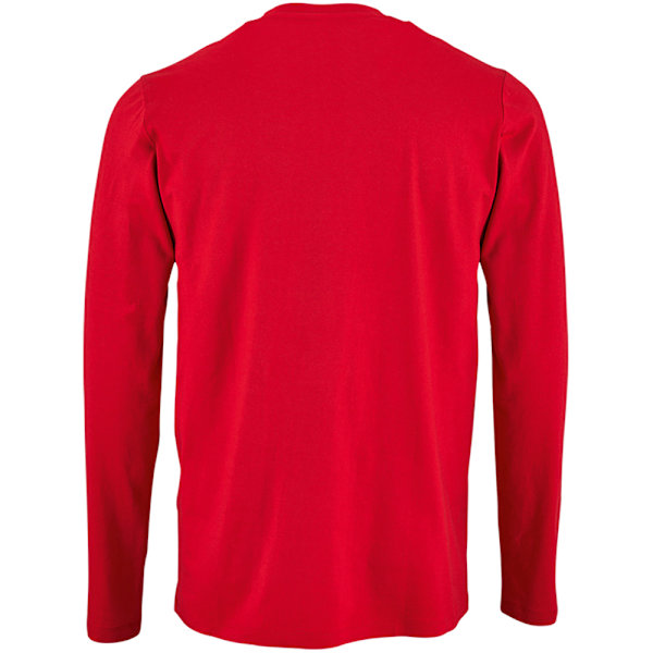 SOLS Imperial Långärmad T-shirt för Män L Röd Red L