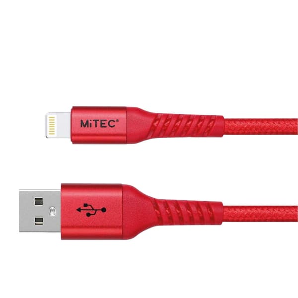MiTEC Lightning-kabel En Storlek Röd Red One Size