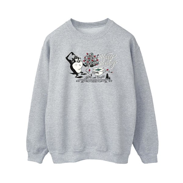 Looney Tunes Dam/Dam Happy Holidays Sweatshirt L Sports G Sports Grey L