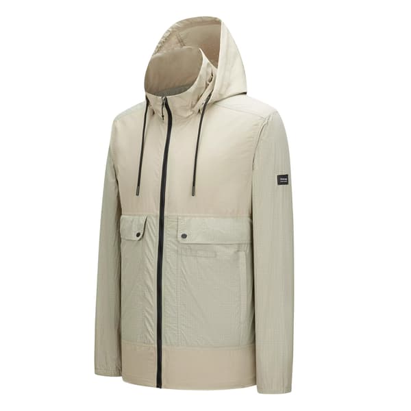 Firetrap Herr Lättviktsjacka med huva S Khaki Khaki S