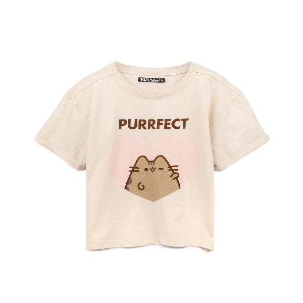 Pusheen Dam/Dam Purfect Cat Crop Top 3XL Cream Cream 3XL