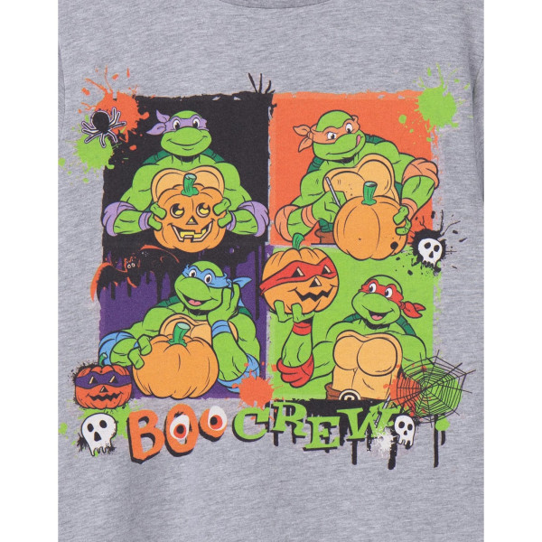 Teenage Mutant Ninja Turtles Childrens/Kids Boo Crew Marl T-Shi Grey 11-12 Years