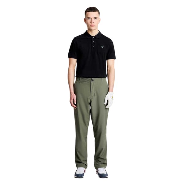 Lyle & Scott Kortärmad Golf Pikétröja för Herr M Jet Black Jet Black M