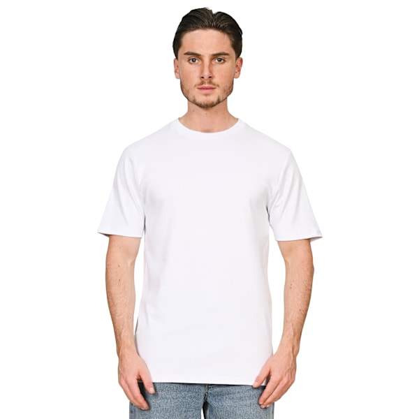 Casual Classics Unisex Vuxen Interlock Lång och Smal T-shirt M White M