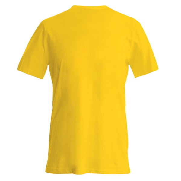 Kariban Herr Kortärmad V-ringad Slim Fit T-shirt L Gul Yellow L