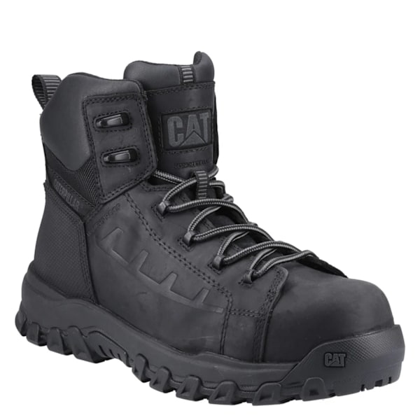 Caterpillar Herr Threshold Rebound Kornläder Komposit Tåhätta Black 10 UK