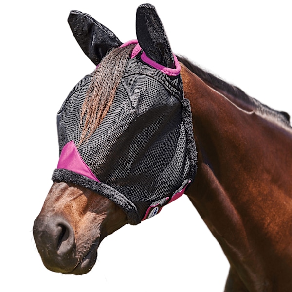 Weatherbeeta Comfitec Deluxe Mesh Hållbar Hästflughuva Cob Svart Black/Purple Cob