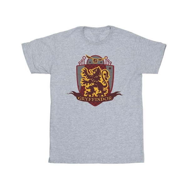 Harry Potter Boys Gryffindor Bröstmärke T-shirt 9-11 år Spo Sports Grey 9-11 Years