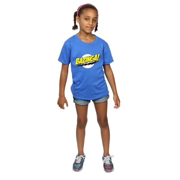 The Big Bang Theory Girls Bazinga Bomull T-shirt 9-11 År Roy Royal Blue 9-11 Years