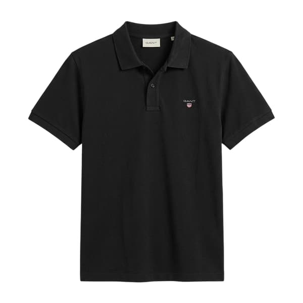 Gant Pikétröja för män S Svart Black S