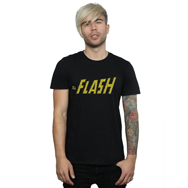 DC Comics Flash Crackle Logo T-shirt M Svart Black M