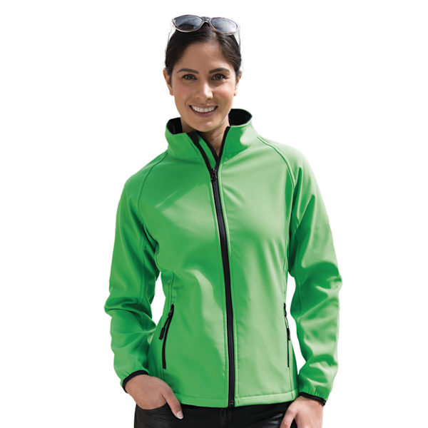 Result Core Printable Softshelljacka för män 4XL Vivid Green / B Vivid Green / Black 4XL