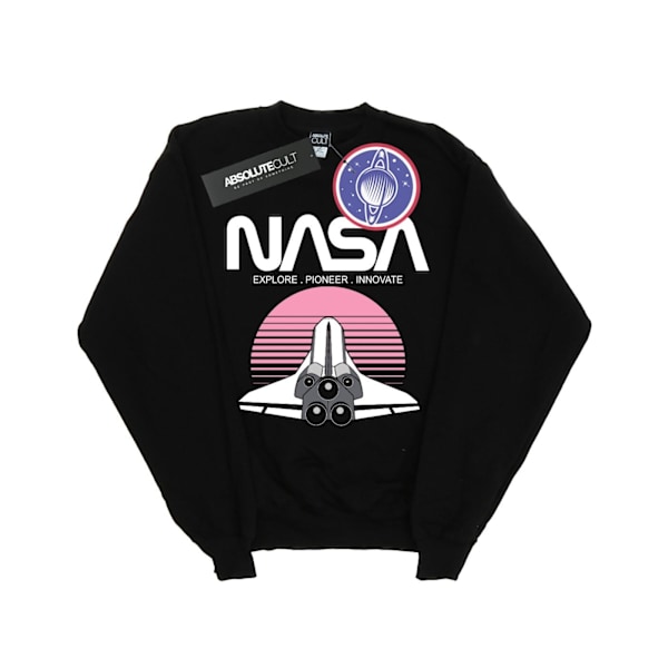 NASA Girls Space Shuttle Sunset Sweatshirt 9-11 år Svart Black 9-11 Years