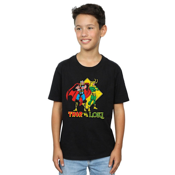 Marvel Boys Thor Vs Loki T-Shirt 3-4 år Svart Black 3-4 Years