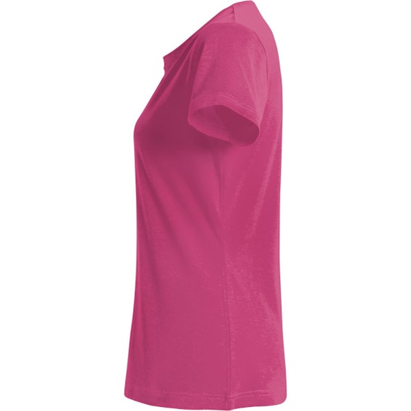Clique T-shirt för kvinnor/damer, enfärgad, storlek S, ljus cerise Bright Cerise S