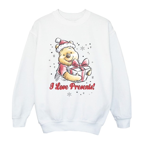 Disney Boys Winnie The Pooh Love Presents Sweatshirt 7-8 år White 7-8 Years