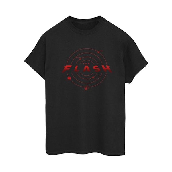 DC Comics Dam/Kvinnor The Flash Multiverse Rings Bomull Boyfriend T-Shirt Black S