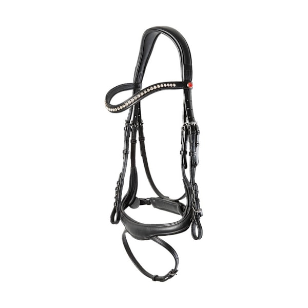 Kieffer Amy Snaffle Läder Hästgrimma Cob Svart Black Cob