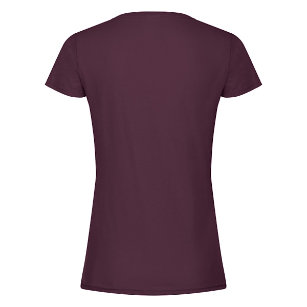 Fruit of the Loom Dam/Kvinnor T-Shirt XS Burgundy Burgundy XS