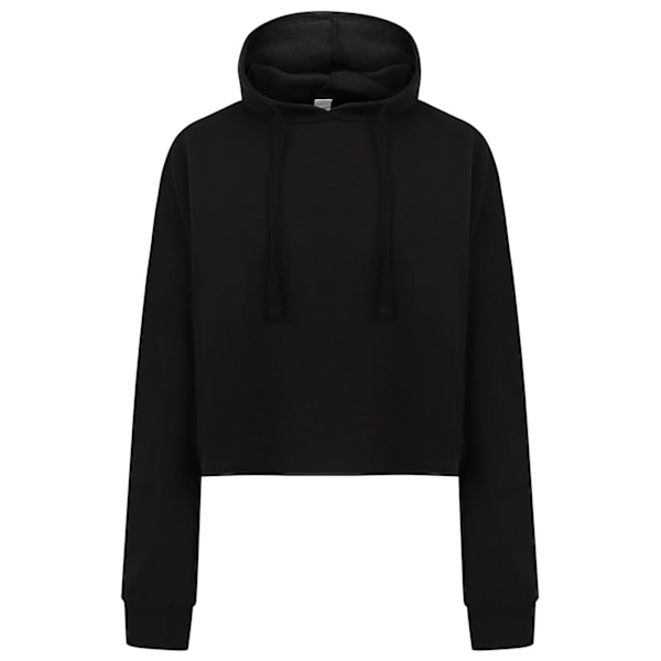 SF Dam/Dam Slounge Crop Hoodie M Svart Black M