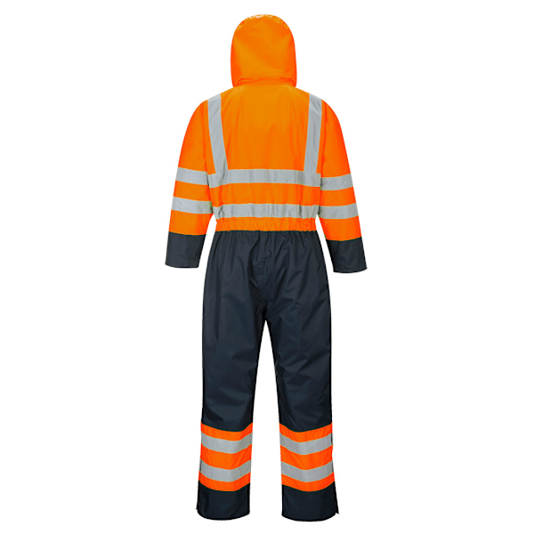 Portwest Unisex Adult Contrast Hi-Vis Säkerhetsoverall 4XL Orang Orange/Navy 4XL