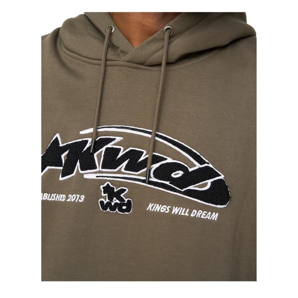Kings Will Dream Herr Dashed Hoodie XL Oliv Olive XL
