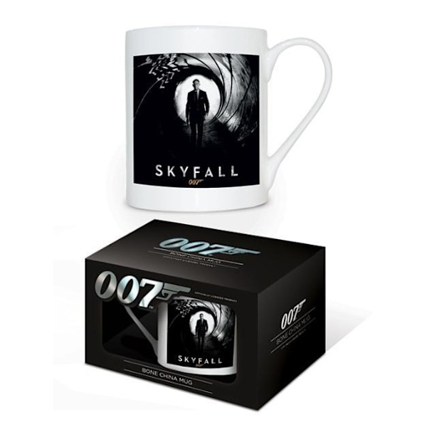 James Bond Skyfall Mug En Storlek Vit/Svart White/Black One Size