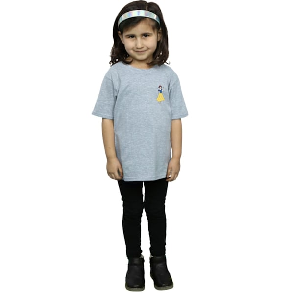 Disney Princess Girls Snövit Bröst Bomull T-shirt 12-13 År Sports Grey 12-13 Years