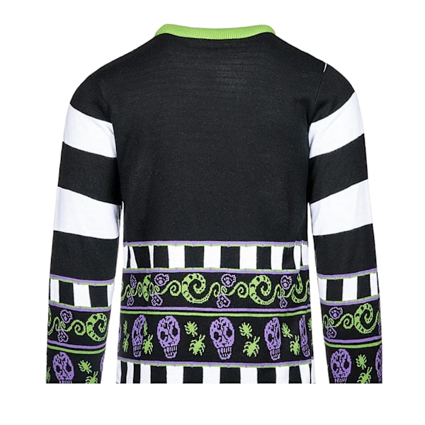 Beetlejuice Unisex Vuxen Konstig Och Ovanlig Stickad Kofta L Multicoloured L