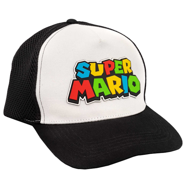 Super Mario Boys Snapback Cap One Size Svart/Vit Black/White One Size