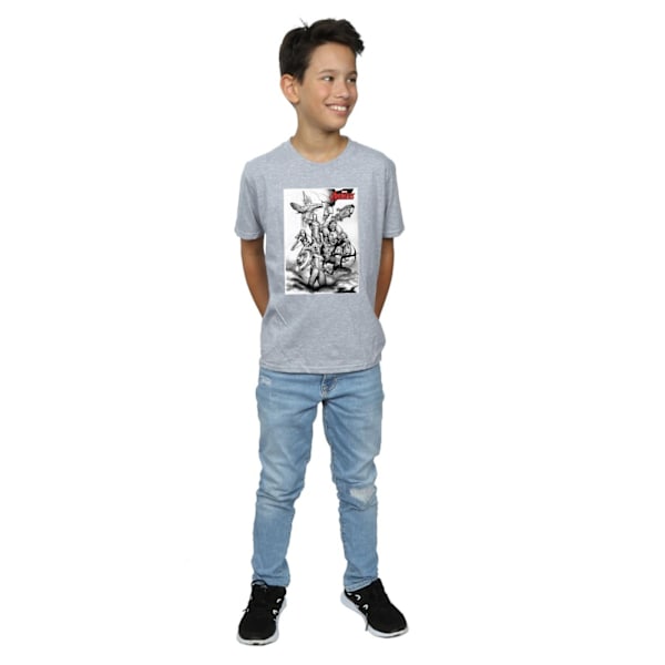 Marvel Boys Avengers Assemble Team Sketch T-shirt 7-8 år Spo Sports Grey 7-8 Years