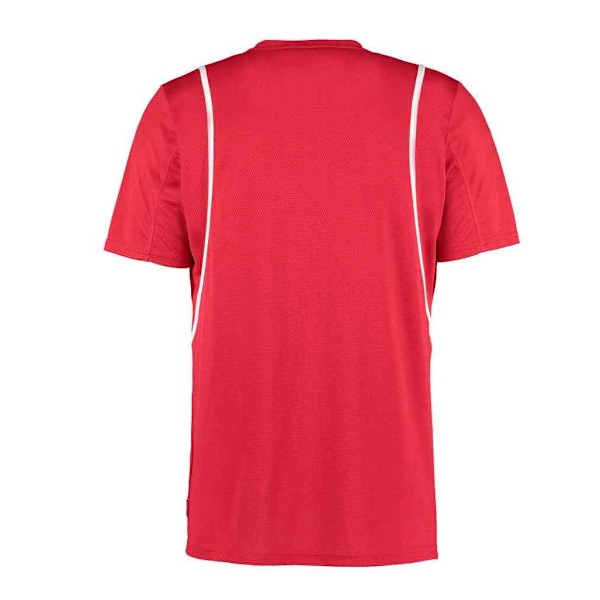 Kustom Kit Gamegear Cooltex T-shirt för män, 3XL, röd/vit Red/White 3XL