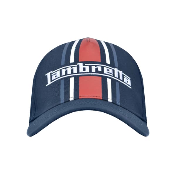 Lambretta Randig Keps One Size Marinblå Navy One Size