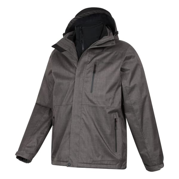Mountain Warehouse Herr Bracken Extreme 3-i-1 Vattentät Jacka Medium Grey S