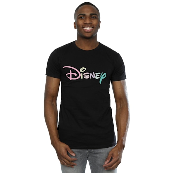Disney Herr Pastel Logo T-shirt L Svart Black L