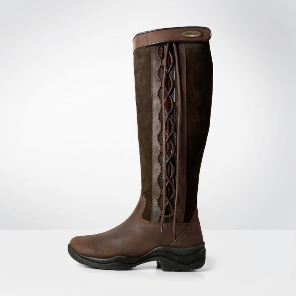 Brogini Dam/Dam Läder/Mocka Winchester Country Boots 5 Brown 5 UK Wide
