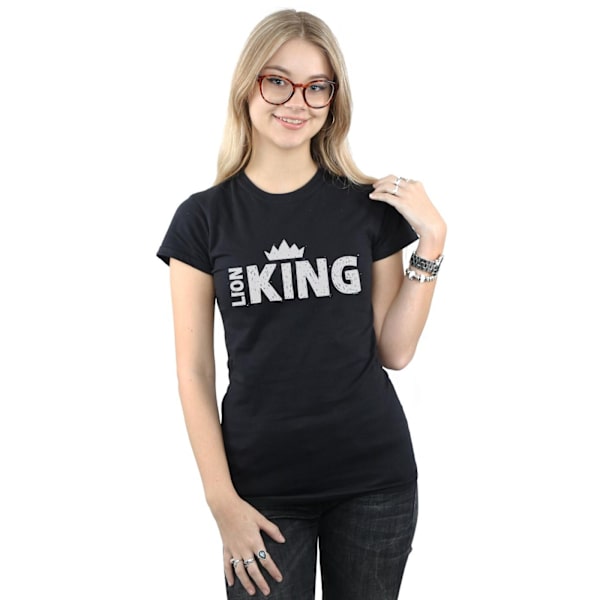 Disney Dam/Kvinnor Lejonkungen Film Crown Bomull T-shirt S Black S