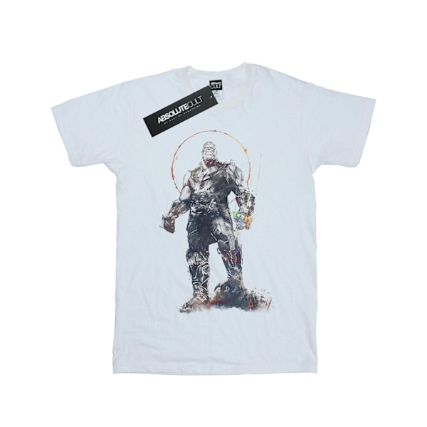 Marvel Boys Avengers Infinity War Thanos Sketch T-Shirt 5-6 år White 5-6 Years