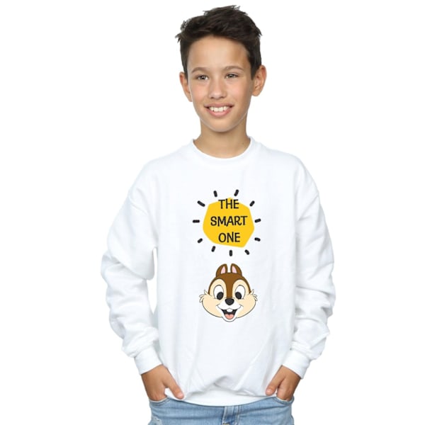 Disney Boys Chip N Dale The Smart One Sweatshirt 12-13 År Vit White 12-13 Years