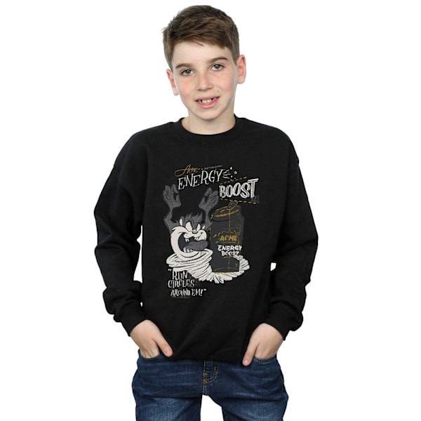 Looney Tunes Boys Taz Energy Boost Sweatshirt 12-13 år Svart Black 12-13 Years