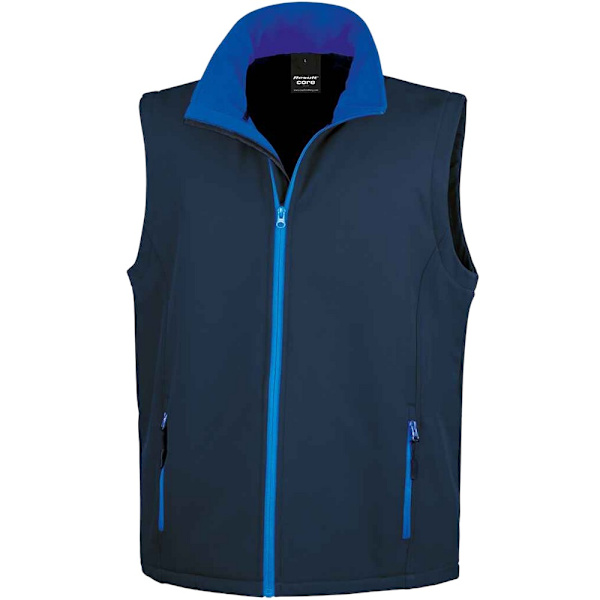 Result Core Printable Soft Shell Bodywarmer för män 4XL Marinblå/Kunglig Navy/Royal Blue 4XL