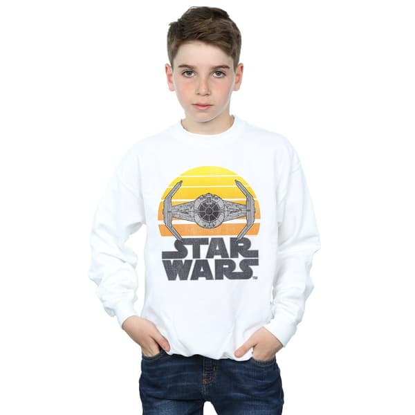 Star Wars Pojkar Sunset TIE Fighter Tröja 7-8 År Vit White 7-8 Years