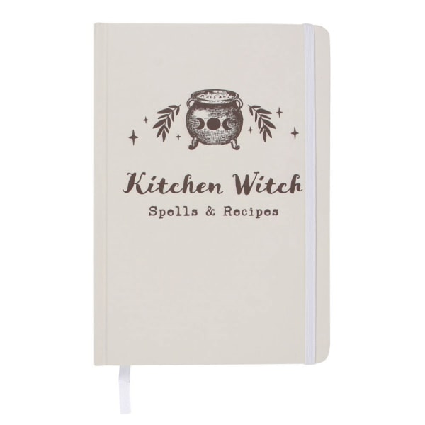 Something Different Kitchen Witch A5-anteckningsbok, en storlek, kräm/br Cream/Brown One Size