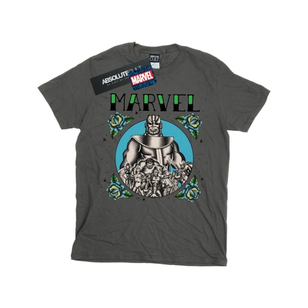 Marvel Boys Avengers Group Tattoo T-Shirt 12-13 Years Charcoal Charcoal 12-13 Years